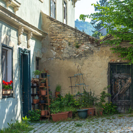 Historische Gassen in Hainburg an der Donau