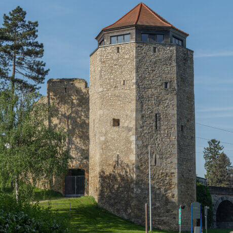 Der Wasserturm in Hainburg an der Donau.