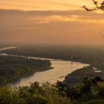 Panoramablick vom Braunsberg über Hainburg an der Donau.