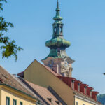 Blick durch die Gassen in Hainburg an der Donau.